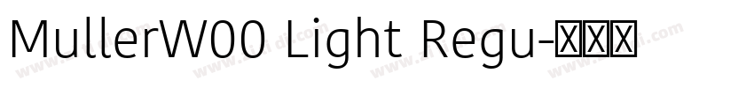 MullerW00 Light Regu字体转换